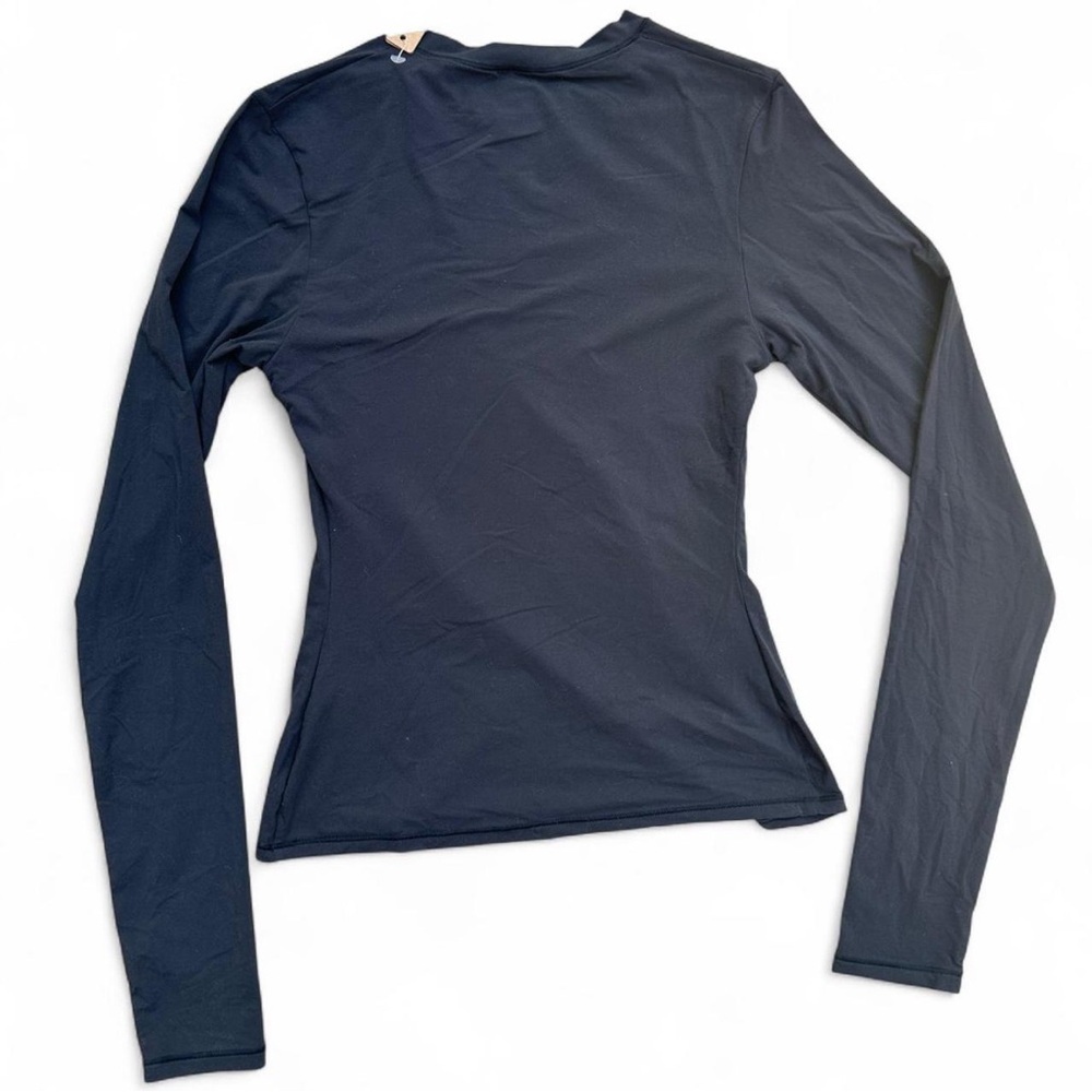 SKIMS *NWT FITS EVERYBODY LONG SLEEVE T-SHIRT | COLOR: ONYX - Picture 5 of 9